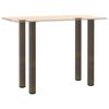 vidaXL Bar Table Legs 4 pcs Natural Steel 90-92 cm Steel