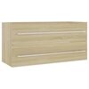 vidaXL Sink Cabinet Sonoma Oak 100x38.5x48 cm Engineered Wood