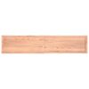 vidaXL Table Top Light Brown 200x40x(2-6)cm Treated Solid Wood Live Edge