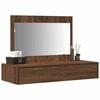 vidaXL Dressing Table Brown 100 x 40 x 70 cm Engineered Wood