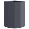 vidaXL Corner Planter Anthracite 30 x 30 x 50 cm Steel