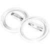 vidaXL Button Badges Kit with Pins 100 Sets Acrylic 37 mm