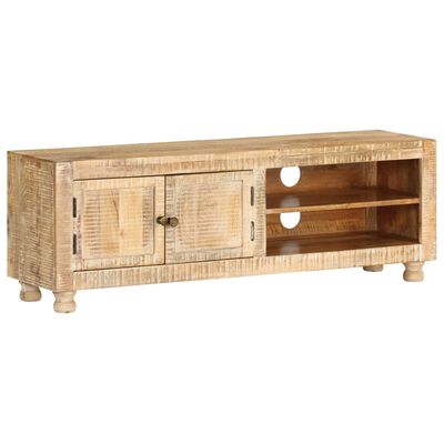 vidaXL TV Cabinet Rough Mango Wood 118x30x40 cm