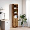 vidaXL Highboard Old Wood 37.5x35x180 cm Engineered Wood