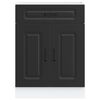 vidaXL Kitchen Base Cabinet Kalmar Black Engineered Wood