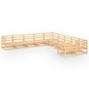 vidaXL Garden Lounge Set | Natural wood | Solid pinewood (untreated) | Large