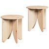 vidaXL Coffee Table 2 pcs Natural 41.5 x 41.5 x 44 cm