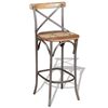vidaXL Bar Chair | Multicolour | Solid Reclaimed Wood | Durable | Bar Chair