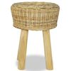 vidaXL Bar Stool Natural Rattan