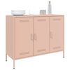 vidaXL Sideboard Pink 100.5x39x79 cm Steel