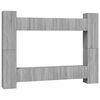 vidaXL 10 Piece TV Cabinet Set Grey Sonoma Engineered Wood