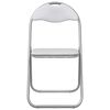 vidaXL Folding Chair 2 pcs White and Grey 48 x 43.5 x 81 cm