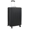 vidaXL Suitcase Folding with Lock Black 50 x 30 x 76 cm ABS Plastic