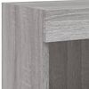 vidaXL 6 Piece TV Wall Units with LED Grey Sonoma Engineered Wood