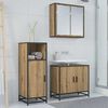 vidaXL Bathroom Furniture Set with Door Artisan Oak 35 x 37.5 x 100 cm