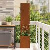 vidaXL Garden Privacy Screen Rusty 32 x 150 cm Weathering steel