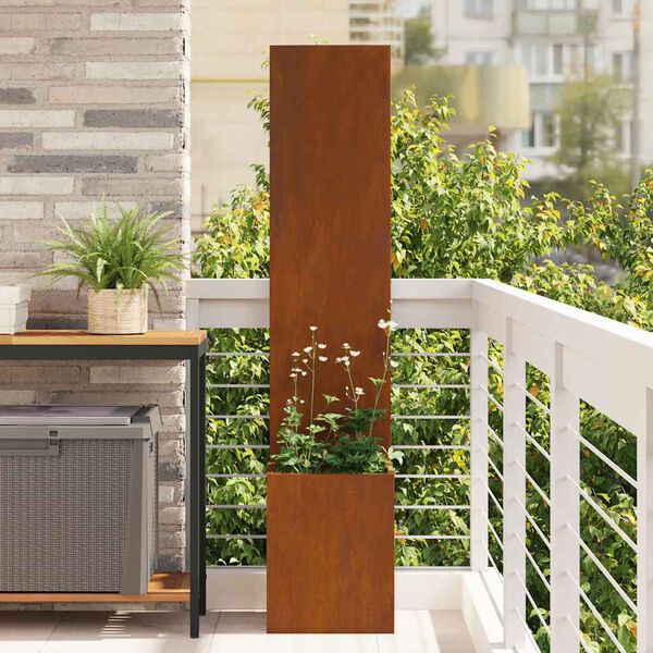 vidaXL Garden Privacy Screen Rusty 32 x 150 cm Weathering steel