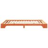 vidaXL Bed Frame Brown 140 x 210 cm Solid Pine Wood