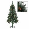 vidaXL Artificial Pre-lit Christmas Tree with Ball Set 150 cm