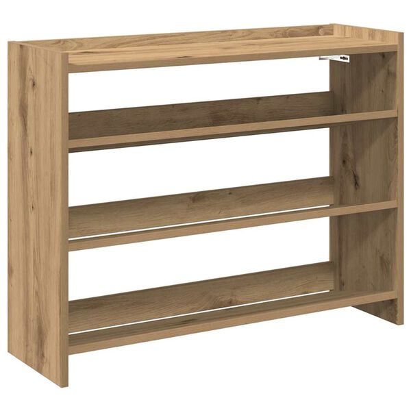 vidaXL Shoe Rack Artisan Oak 80x25x62 cm Engineered Wood