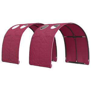 vidaXL Bed Tunnel 2 pcs Red Polyester