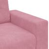 vidaXL Sofa Pink 221 x 78 x 80 cm Poly velvet