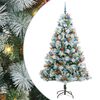 vidaXL Artificial Christmas Tree Green and white 210 cm