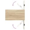 vidaXL Coffee Table Sonoma Oak 90 x 49 x 46 cm Engineered Wood