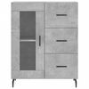 vidaXL Sideboard Concrete Grey 69.5x34x90 cm Engineered Wood