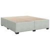 vidaXL Box Spring Bed with Mattress Light Grey 200x200 cm Velvet
