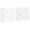 vidaXL Wall Mounted Cabinets 2 pcs White 69.5x34x90 cm