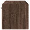 vidaXL Wall Cabinet with Glass Doors Brown Oak 102x37x35 cm