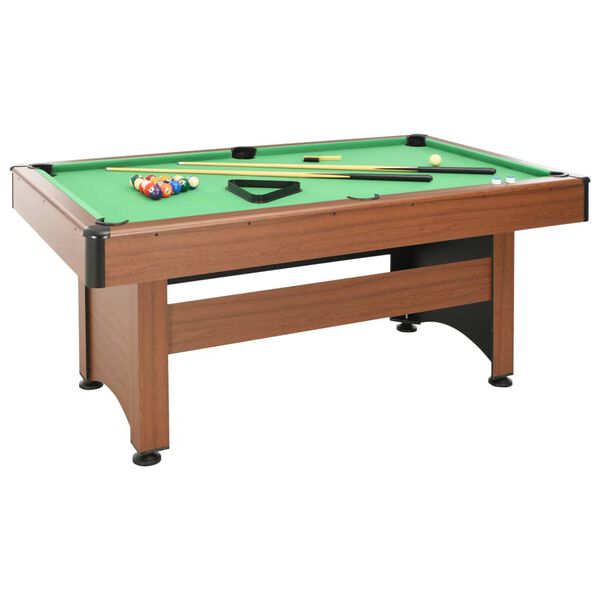 vidaXL 6 Feet Billiard Table 184x108x82 cm Brown