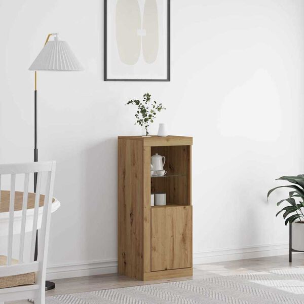 vidaXL LED Sideboard Artisan Oak 41 x 37 x 100 cm Engineered Wood