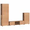 vidaXL TV Cabinet Set with Drawer FLORIN Old Wood Engineered Wood
