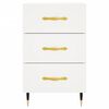 vidaXL Bedside Cabinet White 40x40x66 cm Engineered Wood