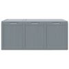 vidaXL Garden Storage Box 270L Grey PP Wood Look