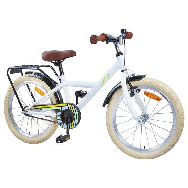 vidaXL Kids Bike 20'' for 6-11 Years Old White