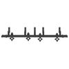 vidaXL Sliding Door Hardware Kit 152,5 cm Steel Black