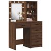 vidaXL Dressing Table 2 pcs Brown 50 x 41 x 135 cm Engineered wood