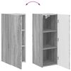 vidaXL TV Wall Cabinet Set Wall-mounted 6 pcs Grey Sonoma