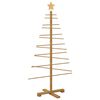 vidaXL Wooden Christmas Tree with Stand Brown 125 cm Bamboo