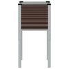 vidaXL Garden Planter Brown 45x45x88 cm Steel