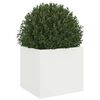 vidaXL Planter White 32x30x29 cm Steel