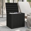 vidaXL Garden Storage Box Black 55.5x43x53 cm Polypropylene