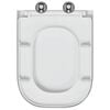vidaXL Toilet Seat White 47.5 x 35 x 3.6 cm Duroplast