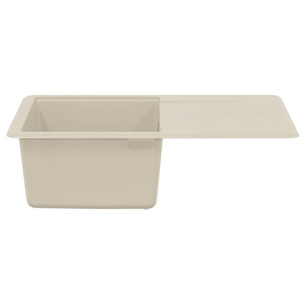 vidaXL Sink Beige 670 x 460 mm 80% Quartz and 20% Resin