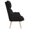 vidaXL Armchair Black 69 x 74 x 93 cm Fabric