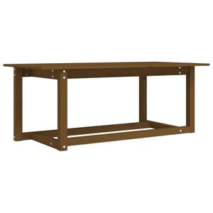 vidaXL Coffee Table Honey Brown 110x55x45 cm Solid Wood Pine