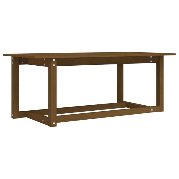 vidaXL Coffee Table Honey Brown 110x55x45 cm Solid Wood Pine